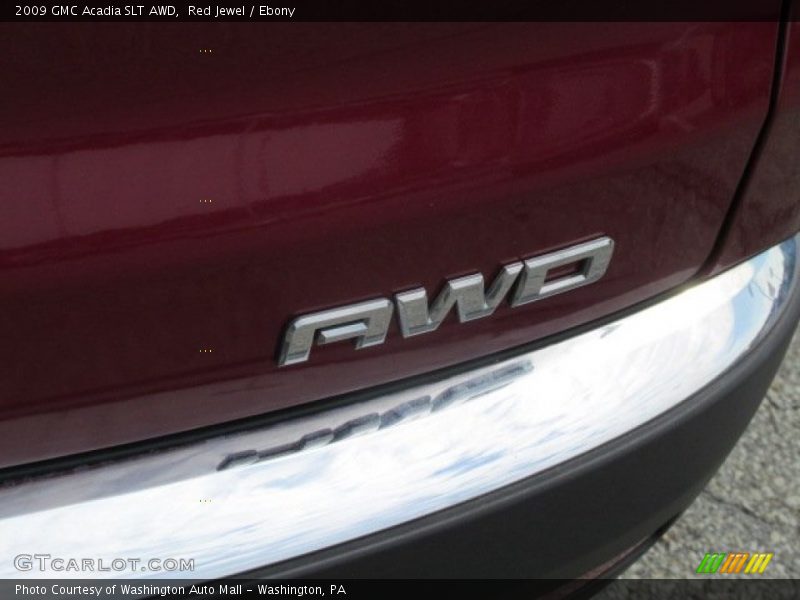 Red Jewel / Ebony 2009 GMC Acadia SLT AWD
