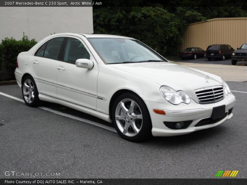 Arctic White / Ash 2007 Mercedes-Benz C 230 Sport