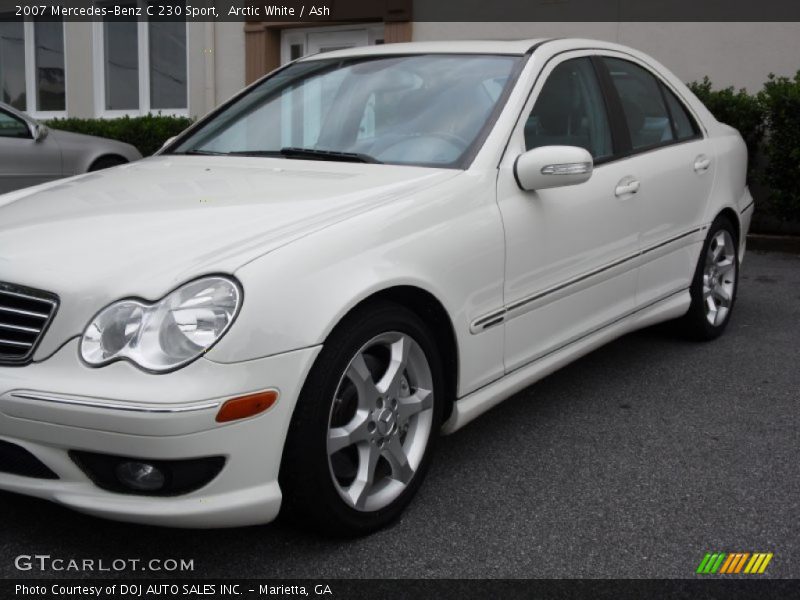 Arctic White / Ash 2007 Mercedes-Benz C 230 Sport