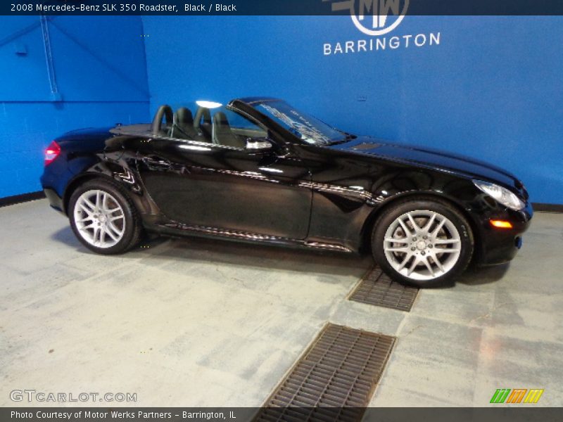 Black / Black 2008 Mercedes-Benz SLK 350 Roadster