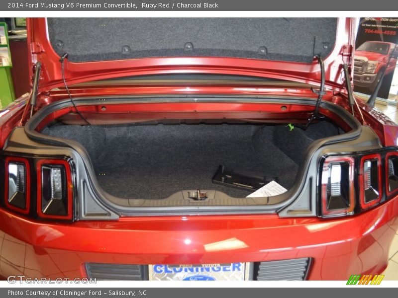 Ruby Red / Charcoal Black 2014 Ford Mustang V6 Premium Convertible