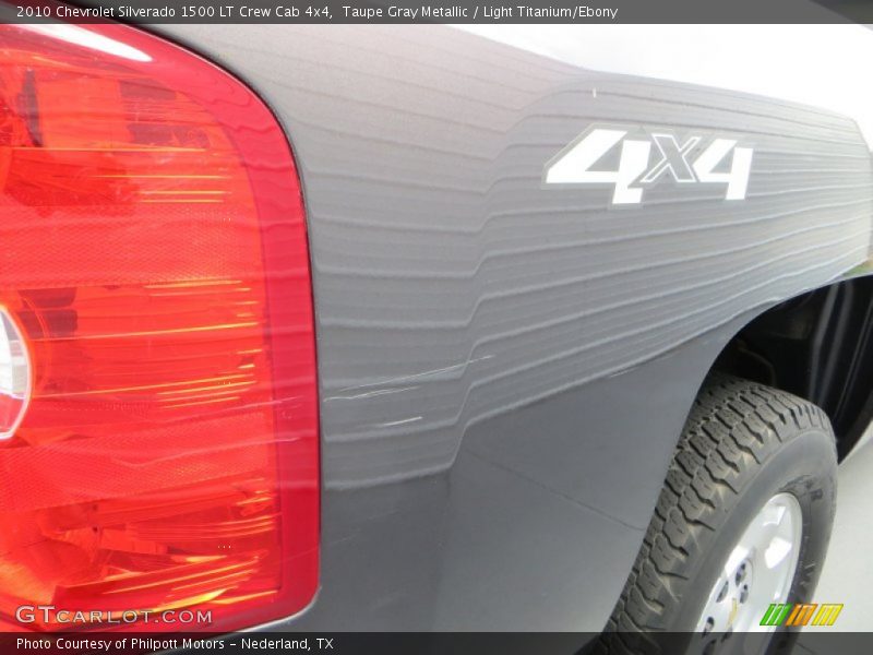 Taupe Gray Metallic / Light Titanium/Ebony 2010 Chevrolet Silverado 1500 LT Crew Cab 4x4