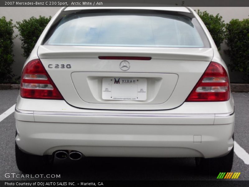 Arctic White / Ash 2007 Mercedes-Benz C 230 Sport