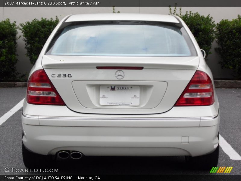 Arctic White / Ash 2007 Mercedes-Benz C 230 Sport