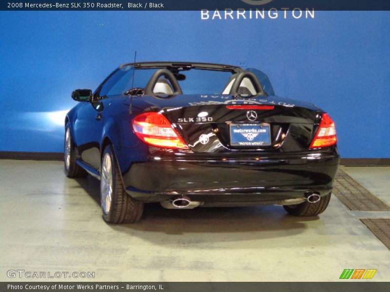 Black / Black 2008 Mercedes-Benz SLK 350 Roadster