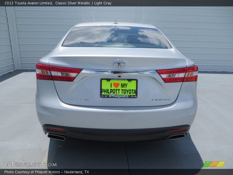 Classic Silver Metallic / Light Gray 2013 Toyota Avalon Limited