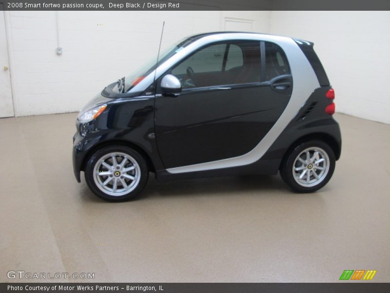 Deep Black / Design Red 2008 Smart fortwo passion coupe