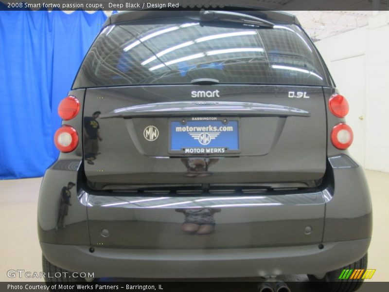 Deep Black / Design Red 2008 Smart fortwo passion coupe