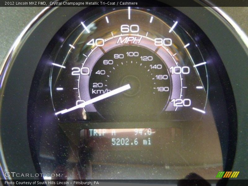 Crystal Champagne Metallic Tri-Coat / Cashmere 2012 Lincoln MKZ FWD
