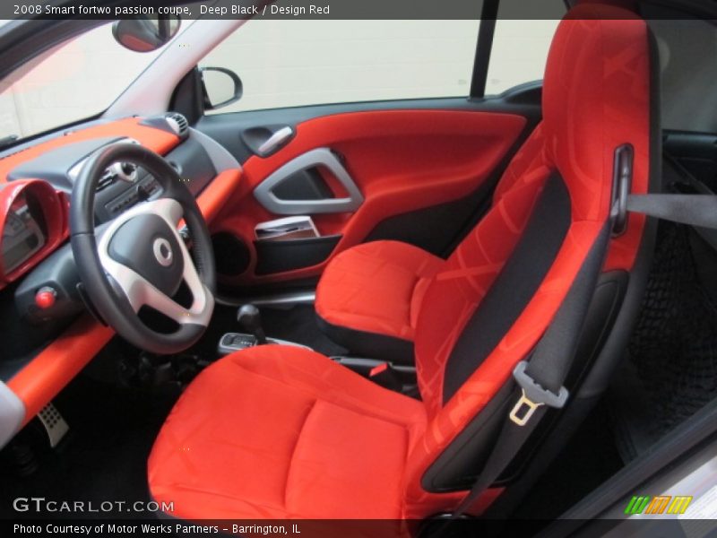 Deep Black / Design Red 2008 Smart fortwo passion coupe