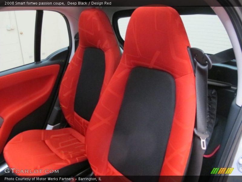 Deep Black / Design Red 2008 Smart fortwo passion coupe