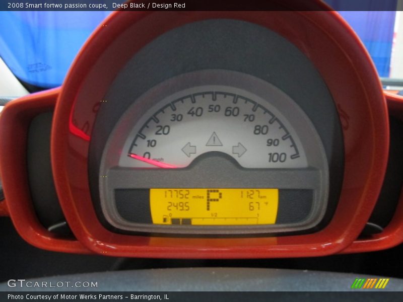 Deep Black / Design Red 2008 Smart fortwo passion coupe
