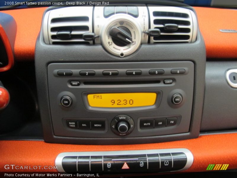 Deep Black / Design Red 2008 Smart fortwo passion coupe