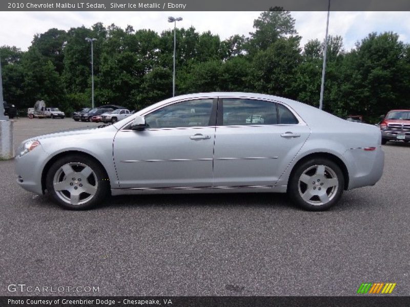 Silver Ice Metallic / Ebony 2010 Chevrolet Malibu LT Sedan