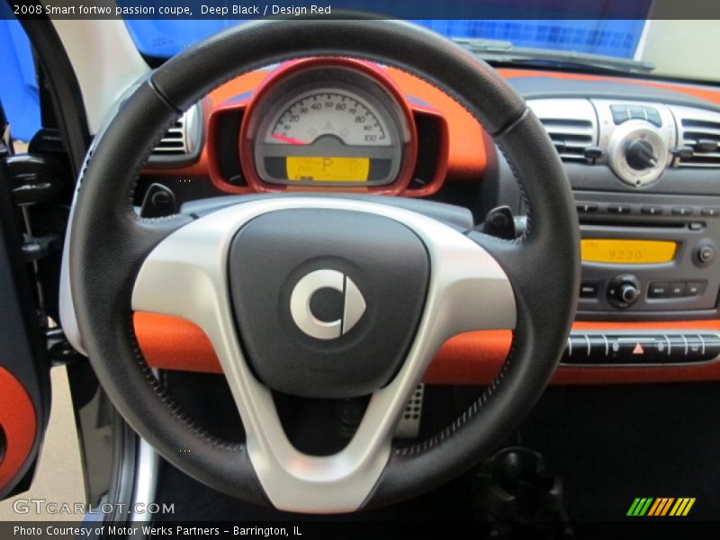 Deep Black / Design Red 2008 Smart fortwo passion coupe