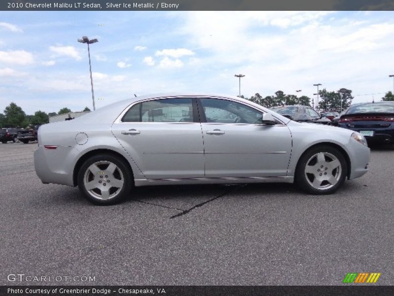 Silver Ice Metallic / Ebony 2010 Chevrolet Malibu LT Sedan
