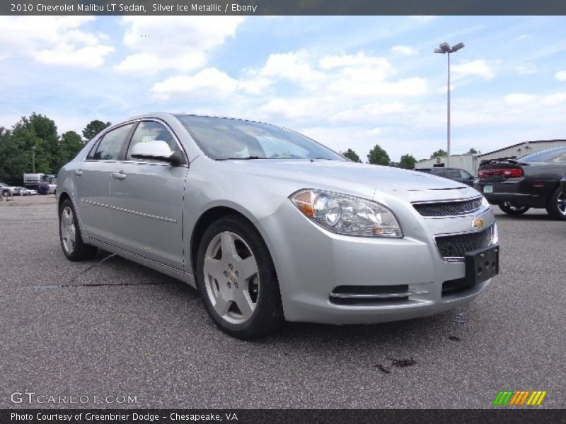 Silver Ice Metallic / Ebony 2010 Chevrolet Malibu LT Sedan