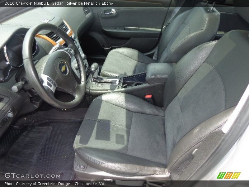 Silver Ice Metallic / Ebony 2010 Chevrolet Malibu LT Sedan