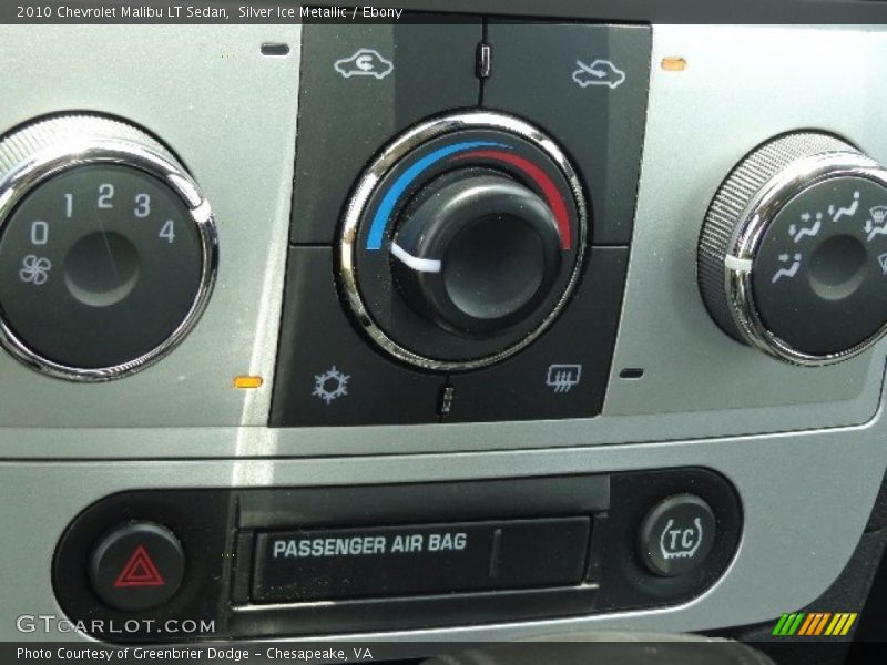 Silver Ice Metallic / Ebony 2010 Chevrolet Malibu LT Sedan