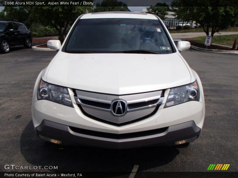 Aspen White Pearl / Ebony 2008 Acura MDX Sport