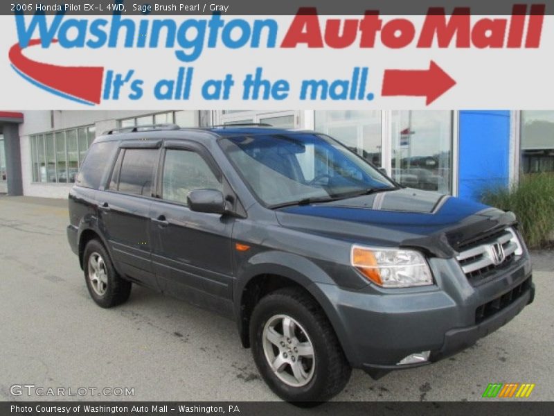 Sage Brush Pearl / Gray 2006 Honda Pilot EX-L 4WD