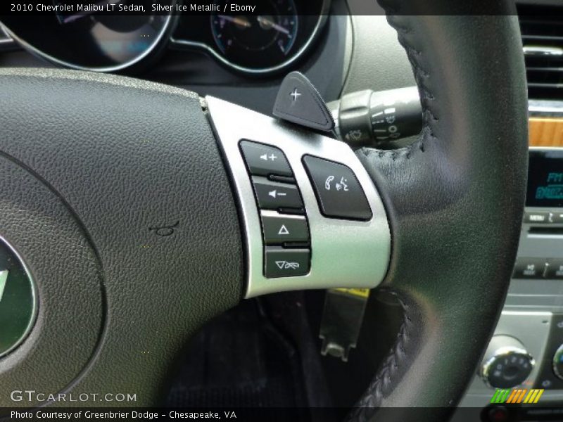 Silver Ice Metallic / Ebony 2010 Chevrolet Malibu LT Sedan