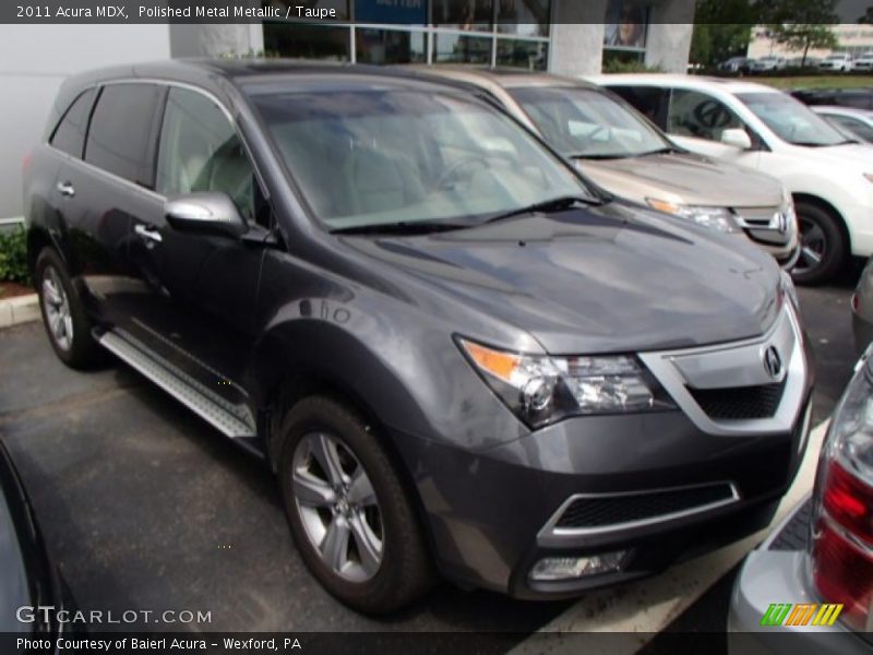 Polished Metal Metallic / Taupe 2011 Acura MDX