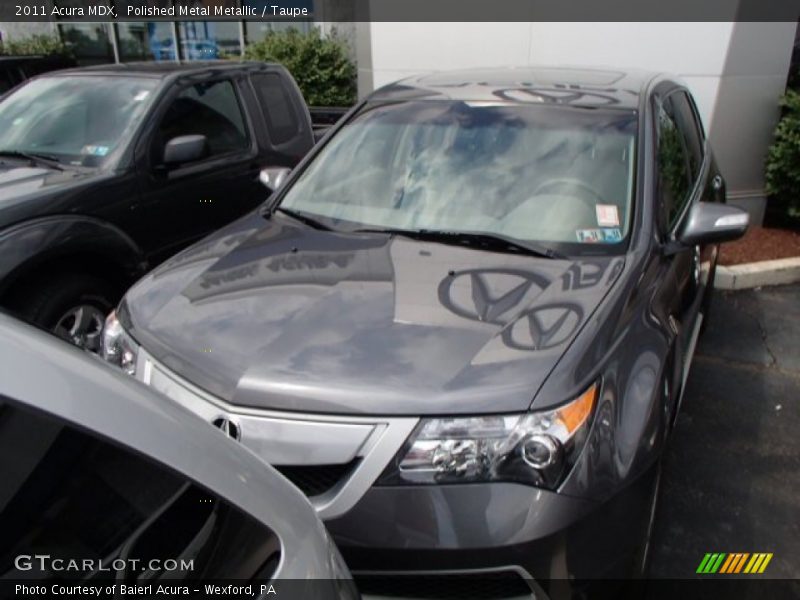 Polished Metal Metallic / Taupe 2011 Acura MDX