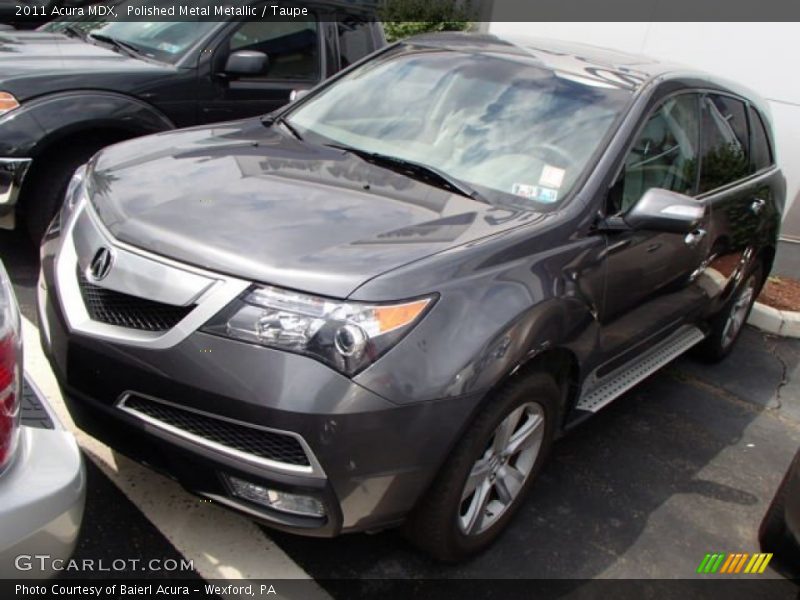 Polished Metal Metallic / Taupe 2011 Acura MDX