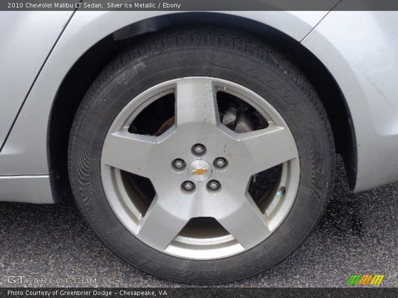 Silver Ice Metallic / Ebony 2010 Chevrolet Malibu LT Sedan