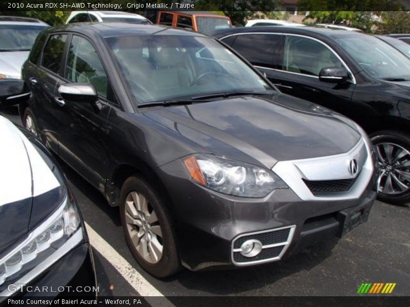Grigio Metallic / Taupe 2010 Acura RDX SH-AWD Technology