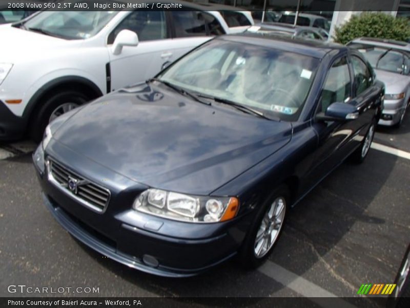 Magic Blue Metallic / Graphite 2008 Volvo S60 2.5T AWD