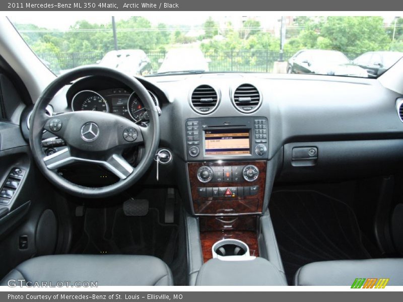 Arctic White / Black 2011 Mercedes-Benz ML 350 4Matic