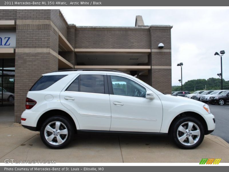 Arctic White / Black 2011 Mercedes-Benz ML 350 4Matic