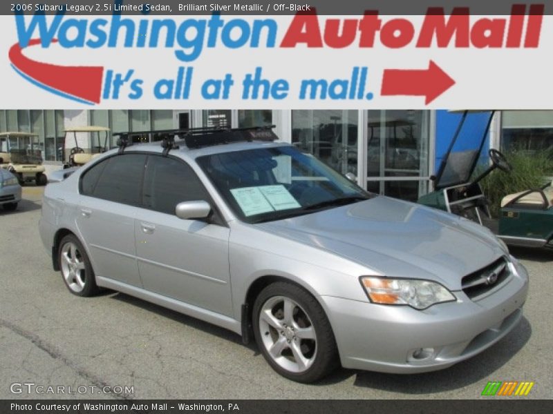 Brilliant Silver Metallic / Off-Black 2006 Subaru Legacy 2.5i Limited Sedan