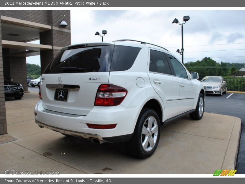 Arctic White / Black 2011 Mercedes-Benz ML 350 4Matic