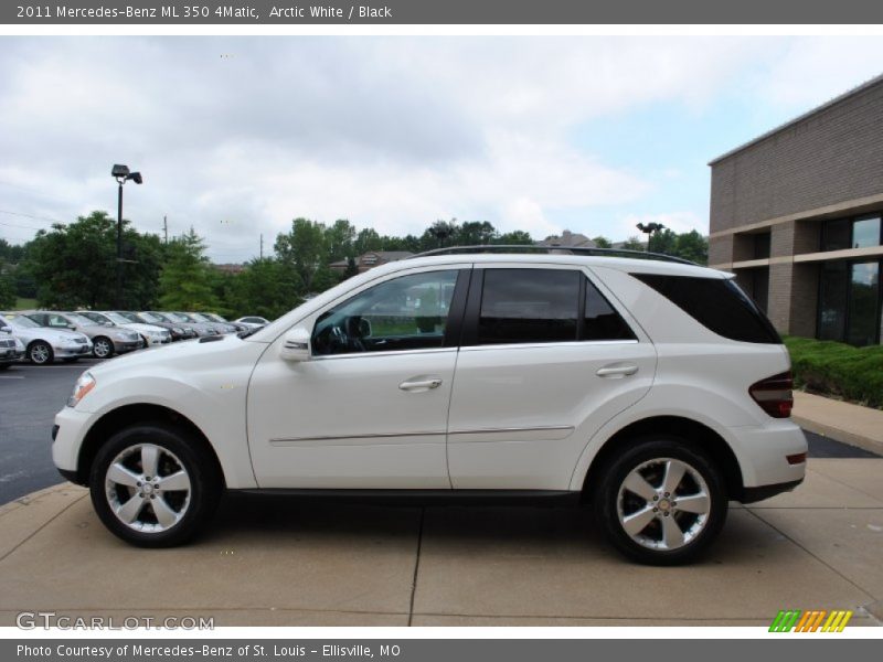 Arctic White / Black 2011 Mercedes-Benz ML 350 4Matic