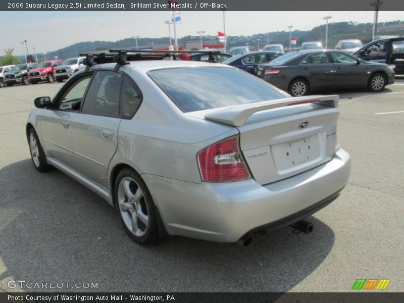 Brilliant Silver Metallic / Off-Black 2006 Subaru Legacy 2.5i Limited Sedan