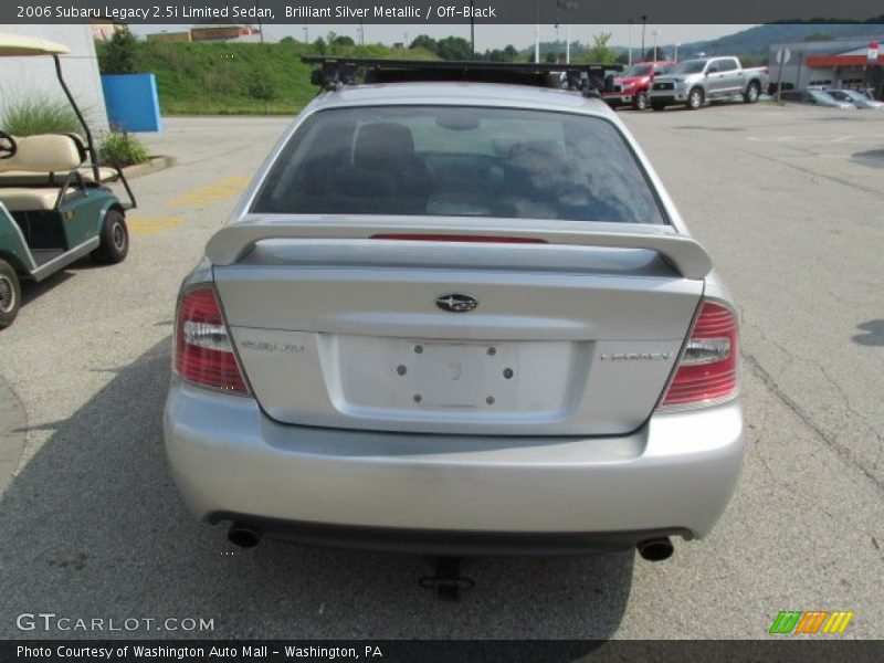 Brilliant Silver Metallic / Off-Black 2006 Subaru Legacy 2.5i Limited Sedan