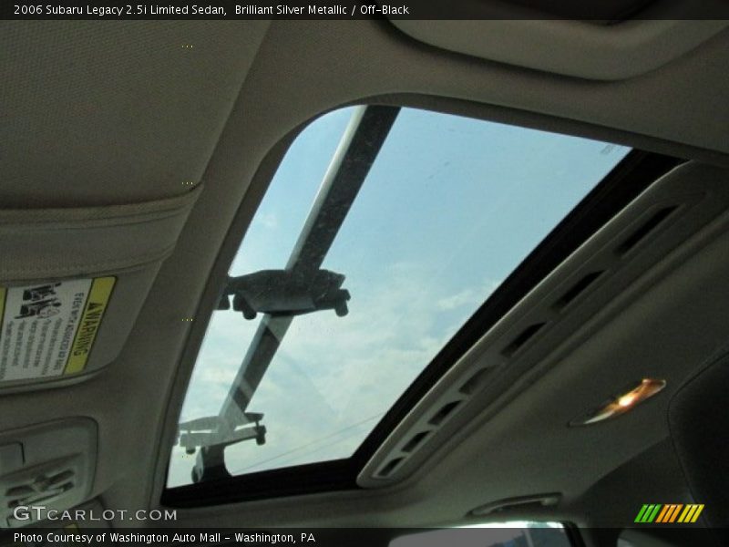 Brilliant Silver Metallic / Off-Black 2006 Subaru Legacy 2.5i Limited Sedan