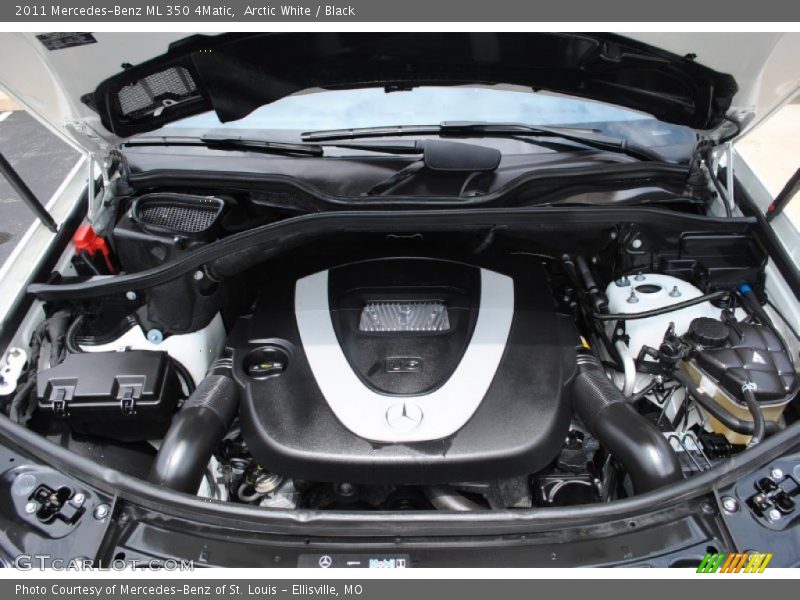 Arctic White / Black 2011 Mercedes-Benz ML 350 4Matic