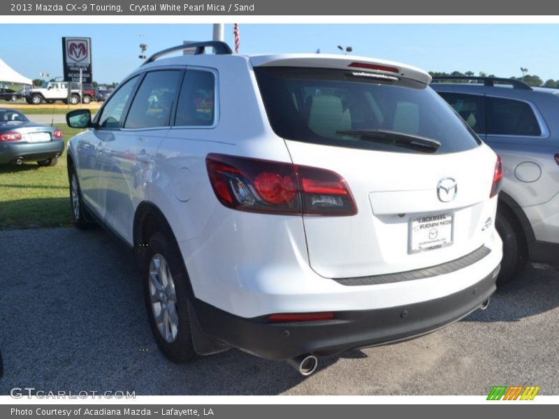 Crystal White Pearl Mica / Sand 2013 Mazda CX-9 Touring