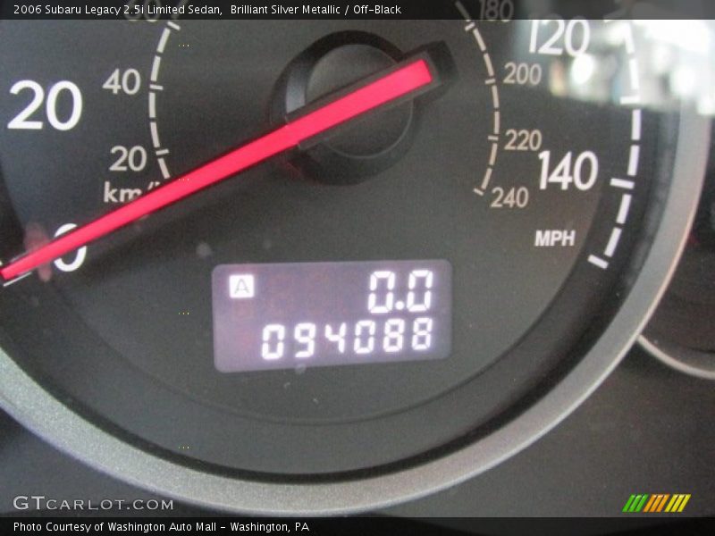 Brilliant Silver Metallic / Off-Black 2006 Subaru Legacy 2.5i Limited Sedan