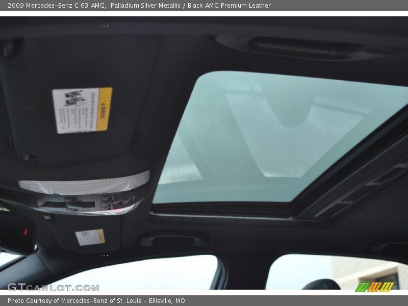 Palladium Silver Metallic / Black AMG Premium Leather 2009 Mercedes-Benz C 63 AMG