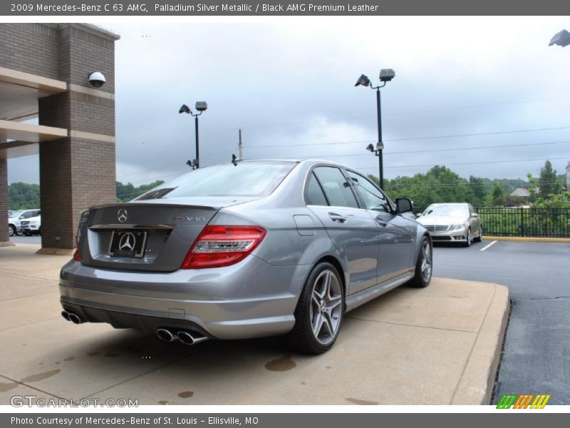 Palladium Silver Metallic / Black AMG Premium Leather 2009 Mercedes-Benz C 63 AMG