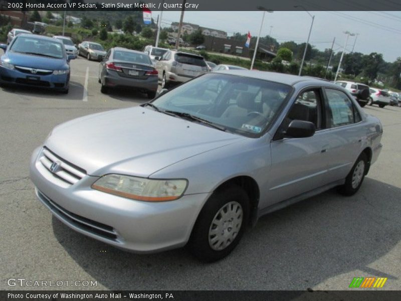 Satin Silver Metallic / Quartz Gray 2002 Honda Accord VP Sedan