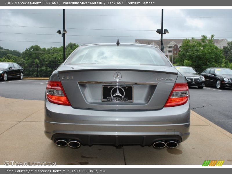 Palladium Silver Metallic / Black AMG Premium Leather 2009 Mercedes-Benz C 63 AMG