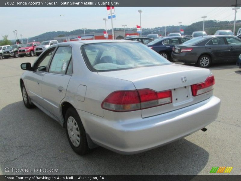 Satin Silver Metallic / Quartz Gray 2002 Honda Accord VP Sedan