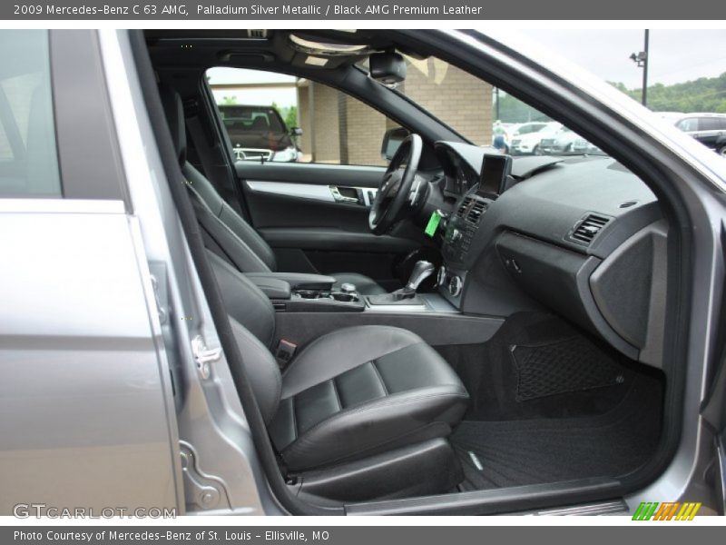Palladium Silver Metallic / Black AMG Premium Leather 2009 Mercedes-Benz C 63 AMG