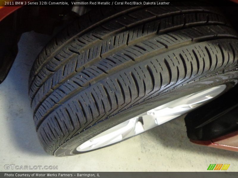 Vermillion Red Metallic / Coral Red/Black Dakota Leather 2011 BMW 3 Series 328i Convertible